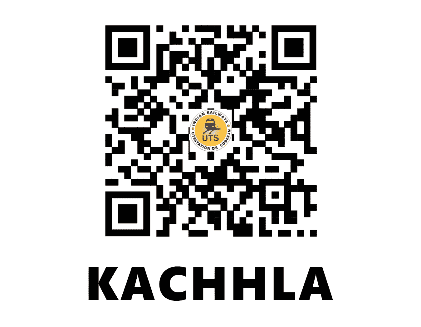UTS QR Code for KACHHLA - KCU - NE (UTTAR PRADESH)